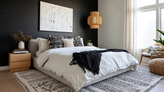10 Detailed Black and White Bedroom Inspo Ideas
