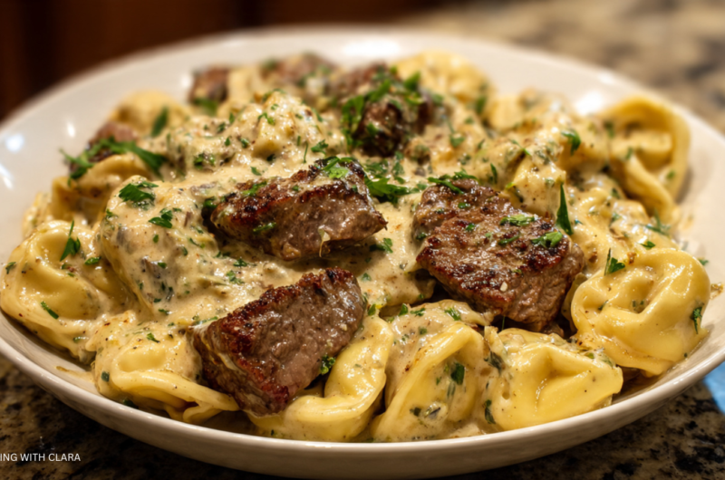 Garlic Steak Tortellini