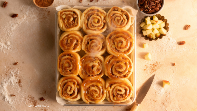 Apple Pie Cinnamon Rolls (Soft, Cozy & Bakery-Style)