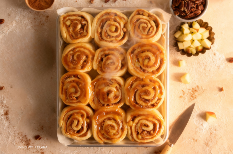 Apple Pie Cinnamon Rolls (Soft, Cozy & Bakery-Style)